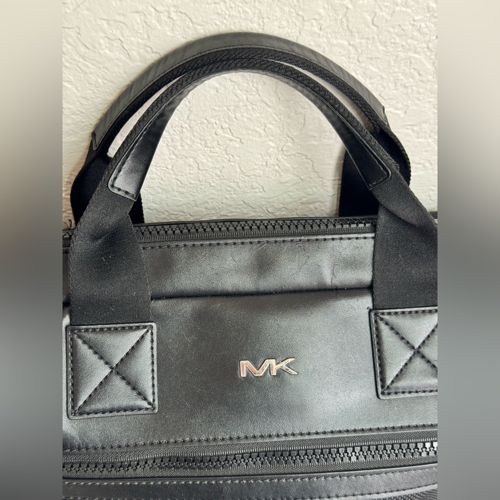 MICHAEL KORS Men’s Brooklyn Nylon Briefcase Black - Picture 2 of 13